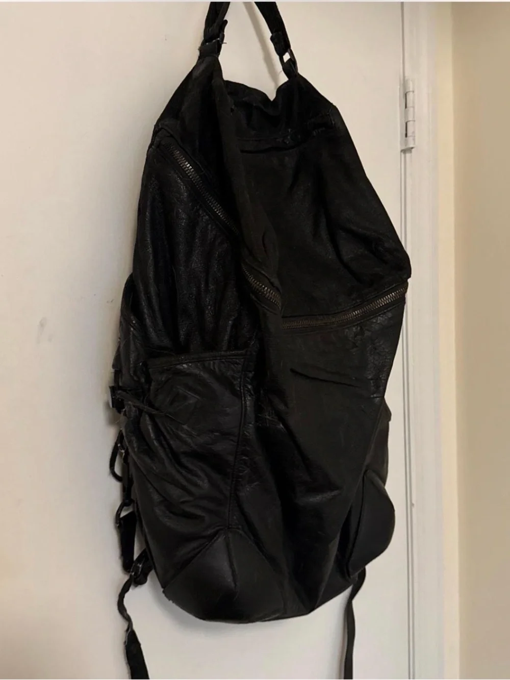 Alexander Wang Men's Black Leather Backpack